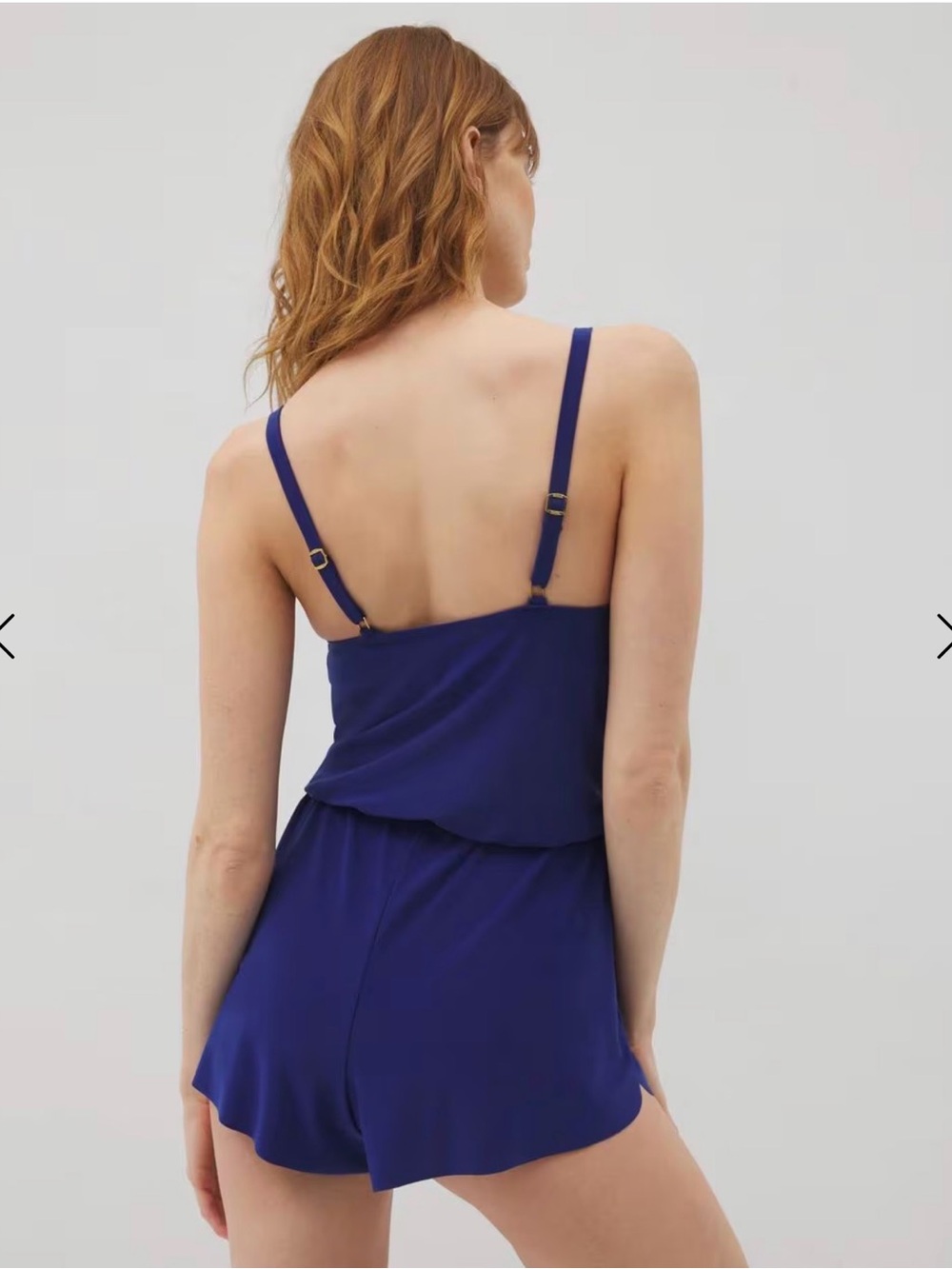 Soma Beyond Control Romper Swimsuit Deep Sea Blue size 12 - Picture 2 of 4